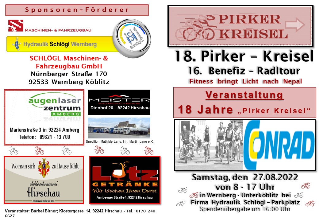 Sponsoren und Ankündigung